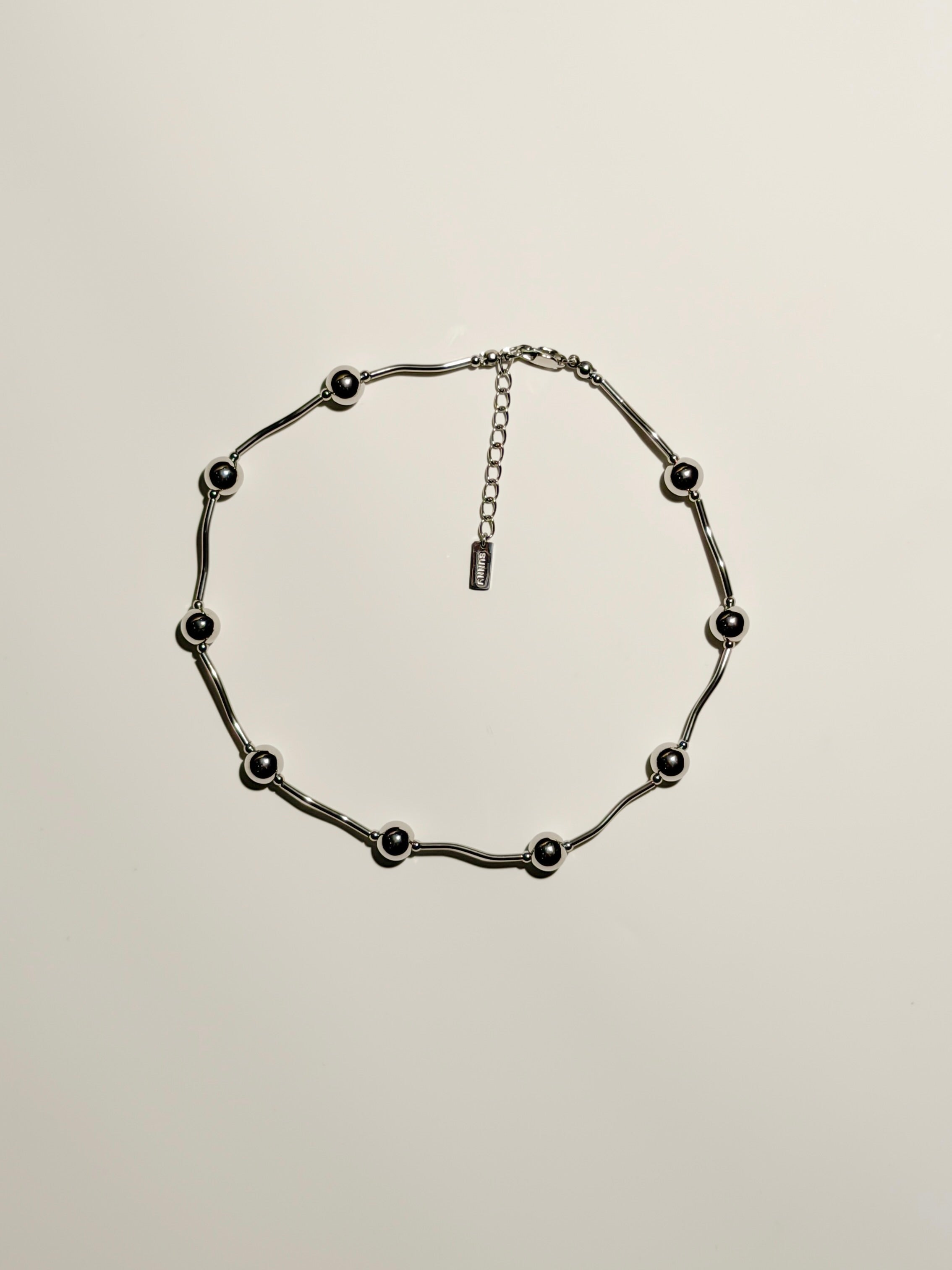 Ripple Pop Necklace (Silver)