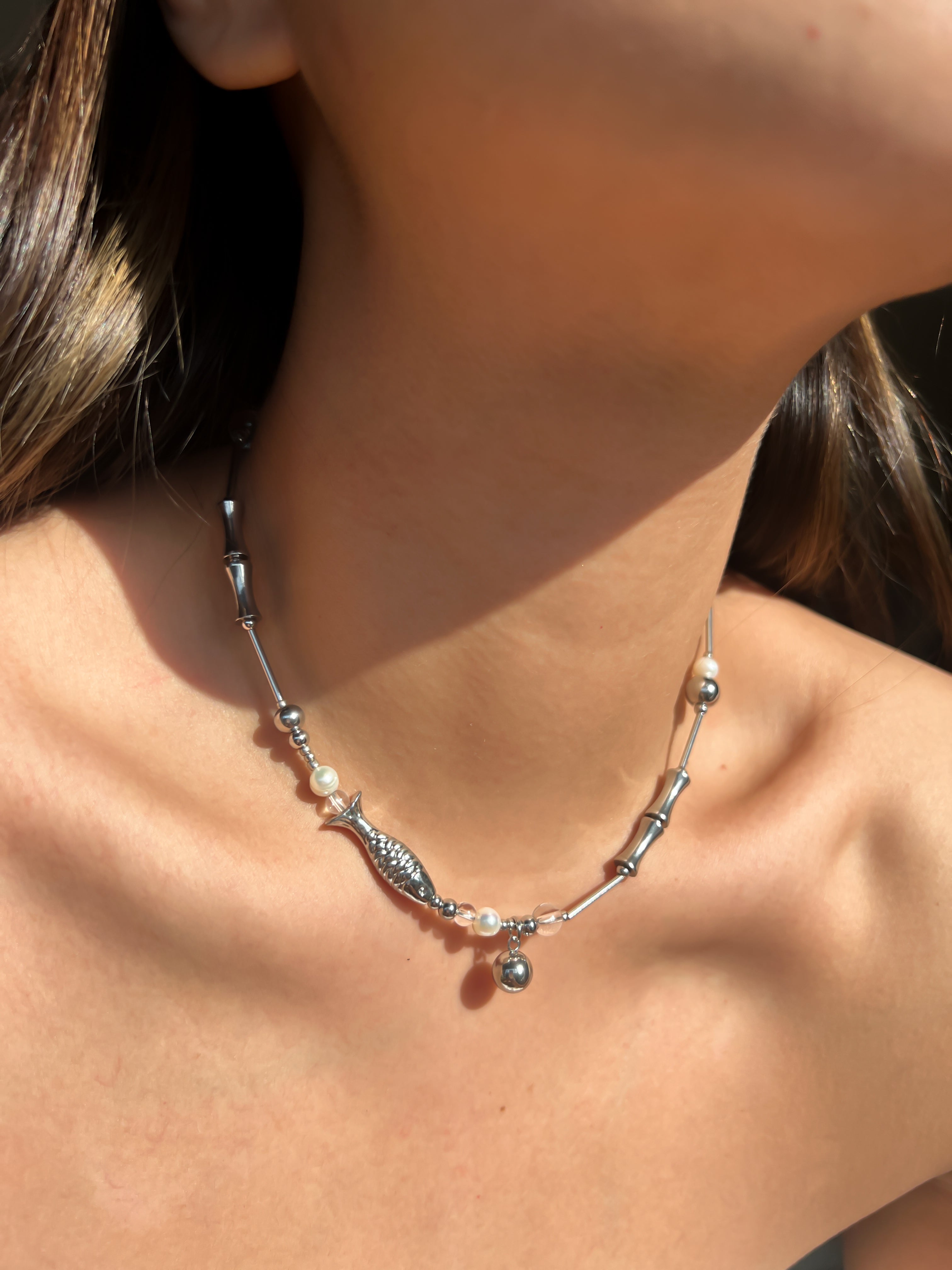 Poppy Necklace (Silver)