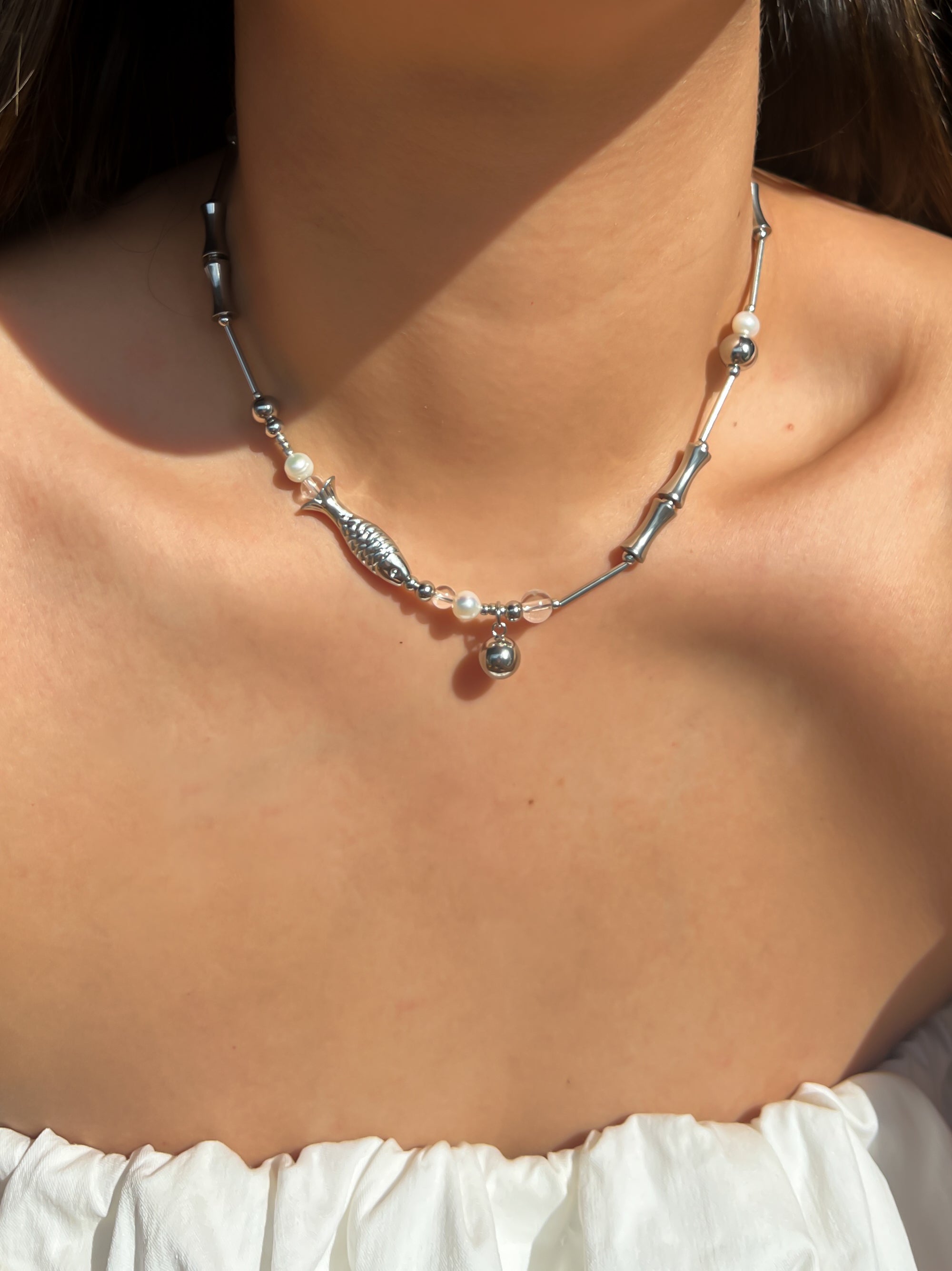 Poppy Necklace (Silver)