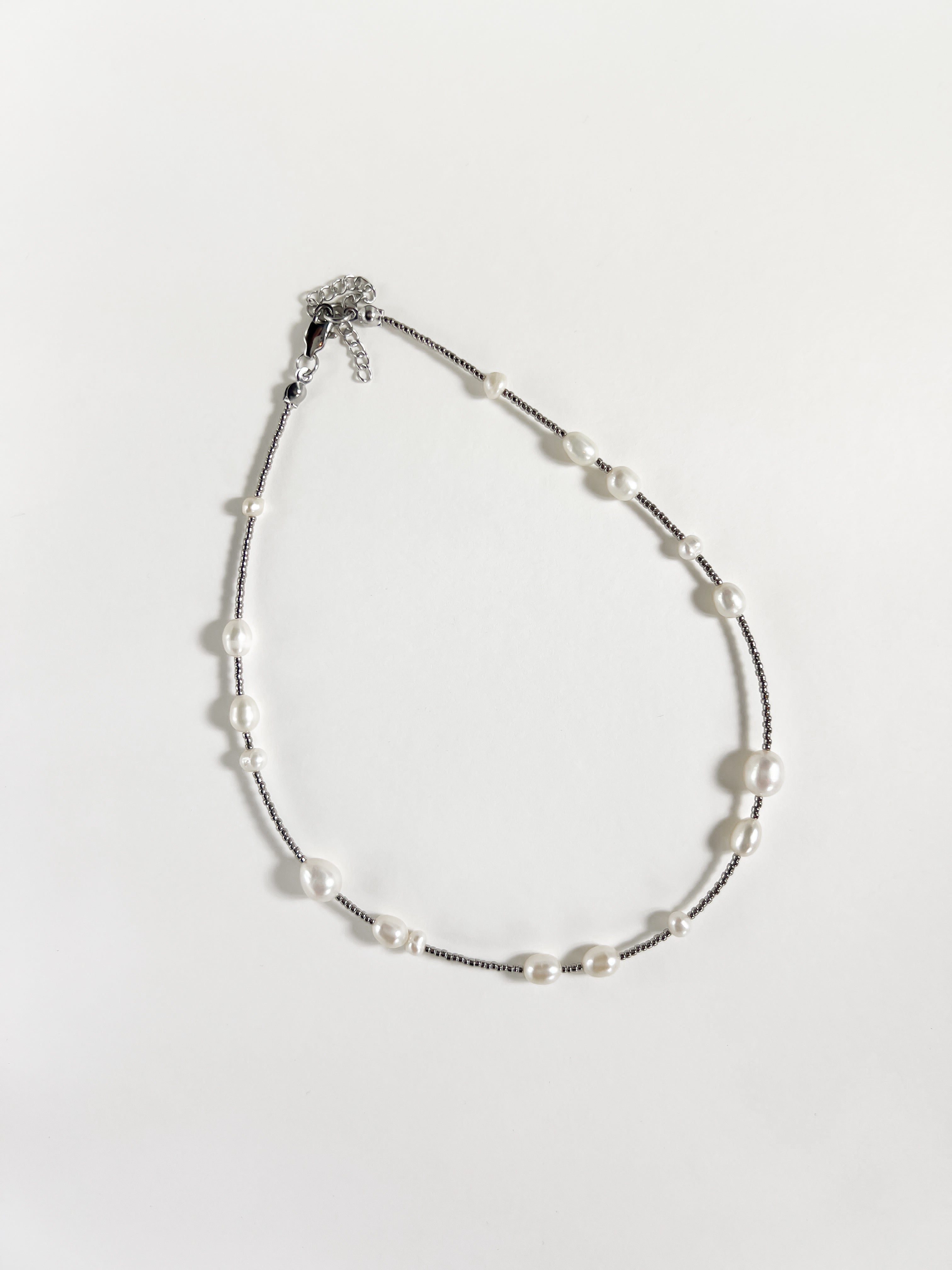 Olivia Necklace — Silver