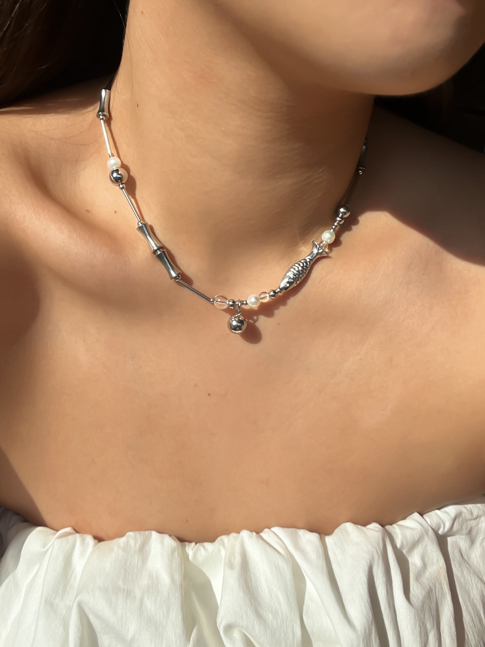 Poppy Necklace (Silver)