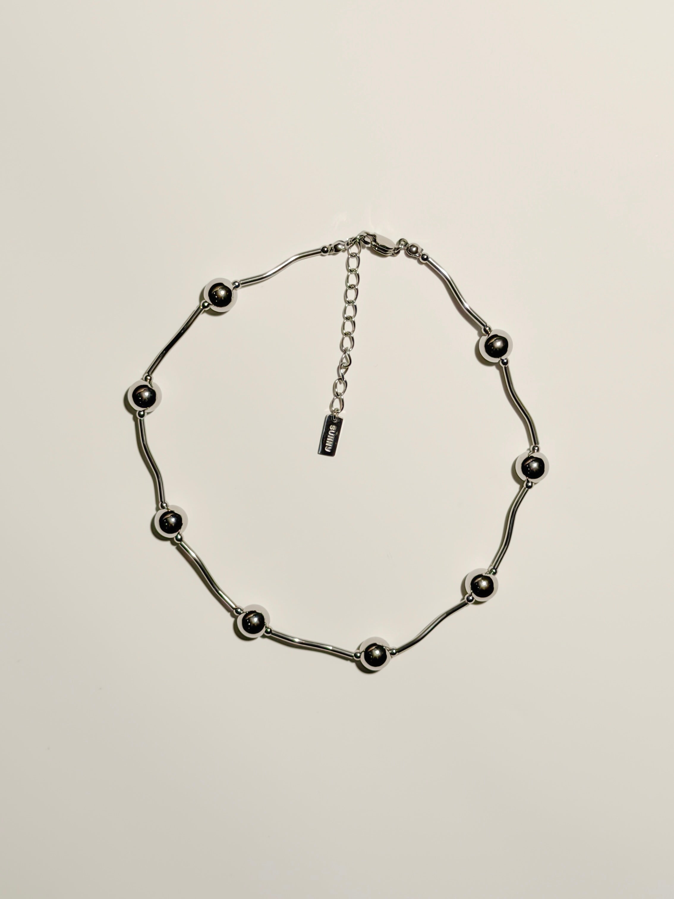 Ripple Pop Necklace (Silver) – SUNNYSDE