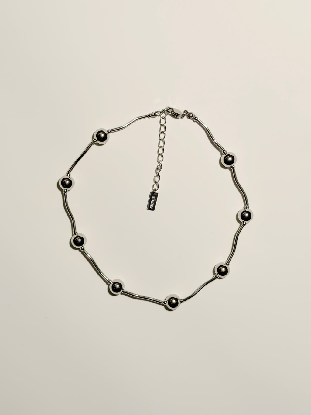 Ripple Pop Necklace (Silver)