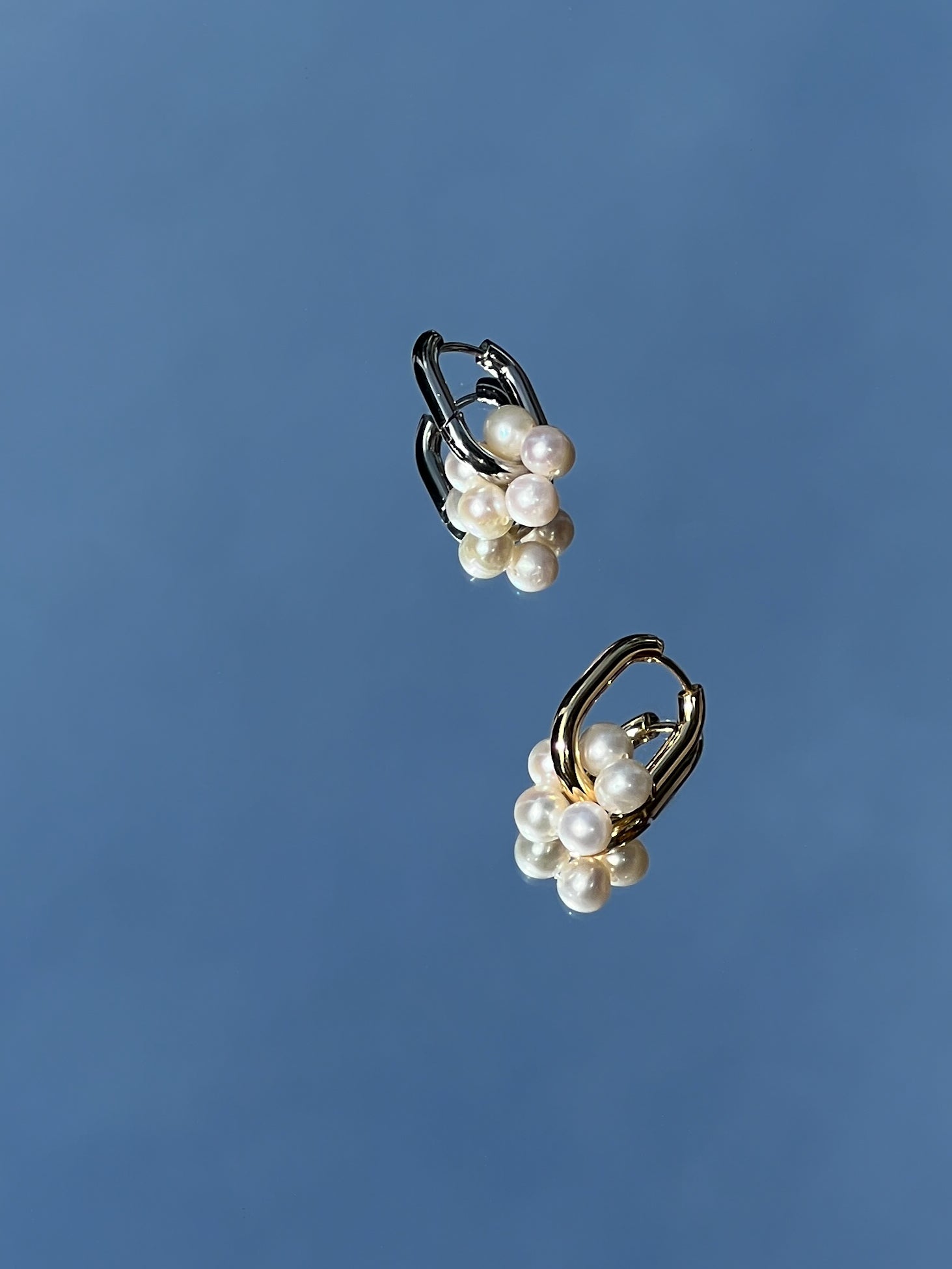 Pearl Fleur Hoops
